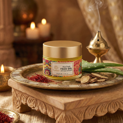 Aloe Fresh näogeel Kashmiri kesari ja Mulethiga särava jume ja sügava niisutuse saavutamiseks