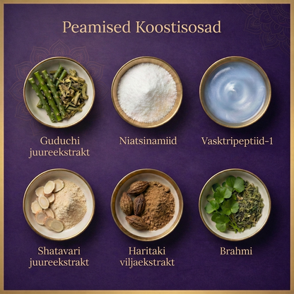 Öine parandav multipeptiidne näoseerum kollageeni tootmiseks, intensiivseks niisutuseks ja taastatud sära saavutamiseks.