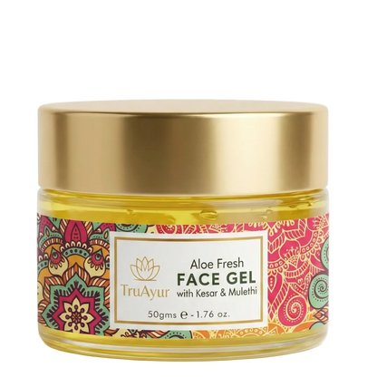 Aloe Fresh näogeel Kashmiri kesari ja Mulethiga särava jume ja sügava niisutuse saavutamiseks