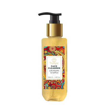 Ayurveda näopuhastusvahend Mulethi ja safraniga